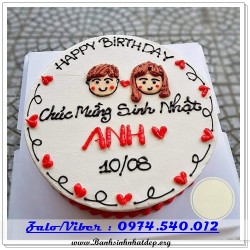 Mẫu Bánh Sinh Nhật Đẹp - A600